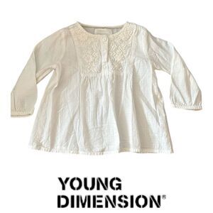 PRIMARK | Ecru | EMBROIDERED TEXTURED TOP